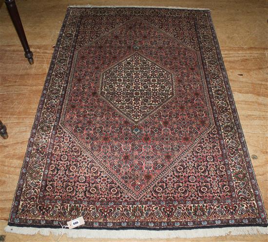 Small close pattern Kashan rug